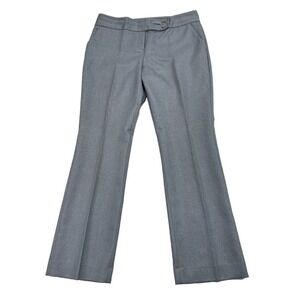 The Limited Dress Slacks Women Size 12 Gray Cassidy Fit Metallic Thread Stretch